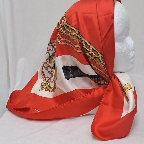 Foulards Baccara Lyon 100% Silk Made in France Scarf - Picture 6 of 8